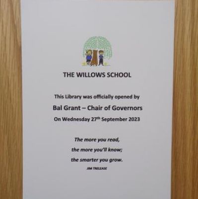 The Willows Open their own Library!